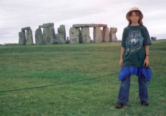 Mary Grace at Stonehenge
