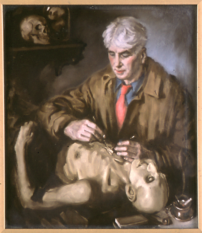 Henry Wilson Stiles, M.D. (1875-1944) dissecting at
Syracuse University College of Medicine