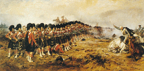 Campbell's Thin Red Line at Balaklava by Robert
Gibb