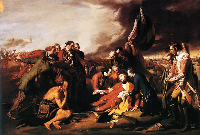 Death of General James Wolfe on the Plains of Abraham, by Benjamin West