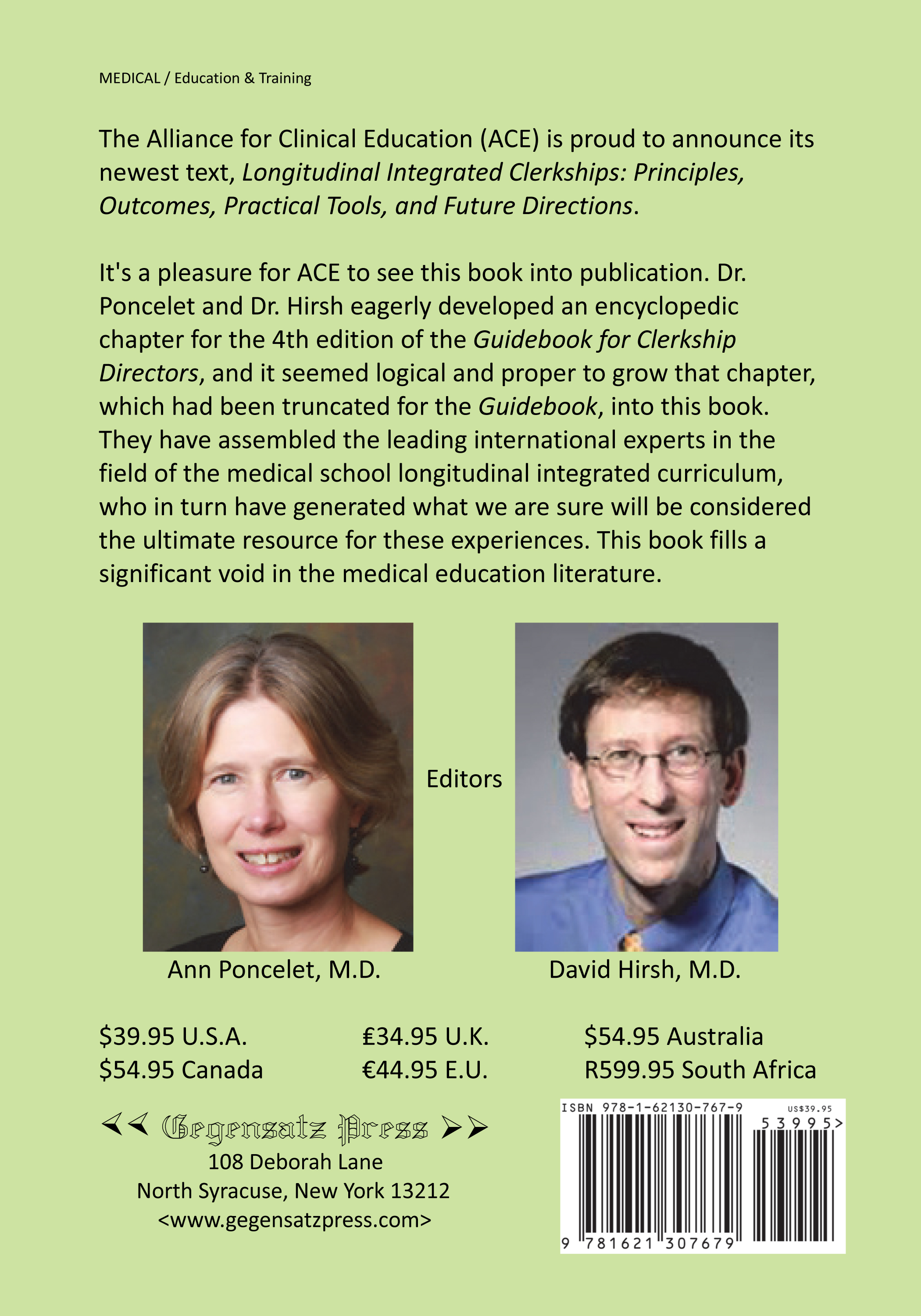 Longitudinal Integrated Clerkships by the Alliance for Clinical Education