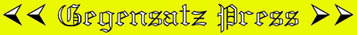 Gegensatz Press