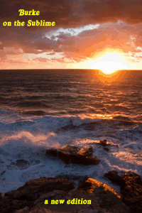 Burke on the Sublime: A Philosophical Inquiry into the Origin of Our Ideas of the Sublime and Beautiful	with an Introductory Discourse Concerning Taste by Edmund Burke - A New Edition edited by Eric v.d. Luft and Diane Davis Luft